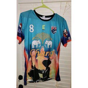 Thailand National Team Soccer Futbol WOMENS #8 Jersey Sz 1X Chang Beer